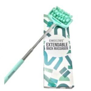 3/$20‎ Cheezos Extended Back Massager Teal and White NEW